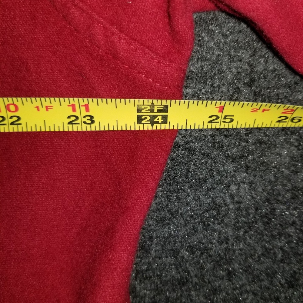St. John's Bay Chamois Cloth Shirt Men's Large Red Shacket Brushed Flannel - Picture 6 of 7